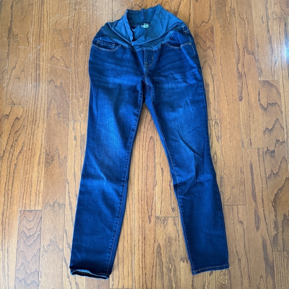 Old Navy Dark Blue Skinny Maternity Jeans